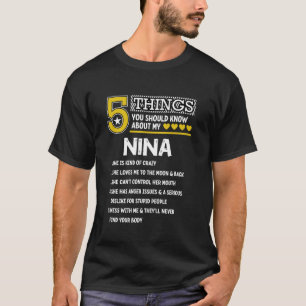 Funny 5 Sak Nina Coola-familj som matchar Party Lo T Shirt