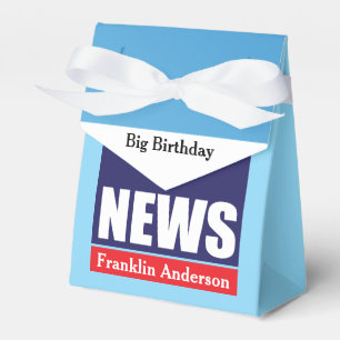 Funny 60-årsdag 🎉 Fake TV News Presentaskar