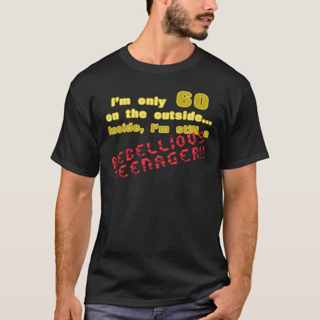 Funny 60:e födelsedag tee shirt (Framsida)