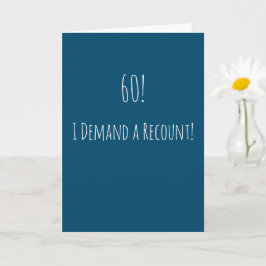 Funny 60:e födelsedagen kort