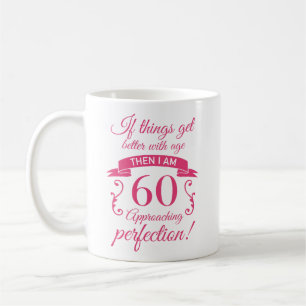 Funny 60:e födelsedagen "Perfektion" Kaffemugg