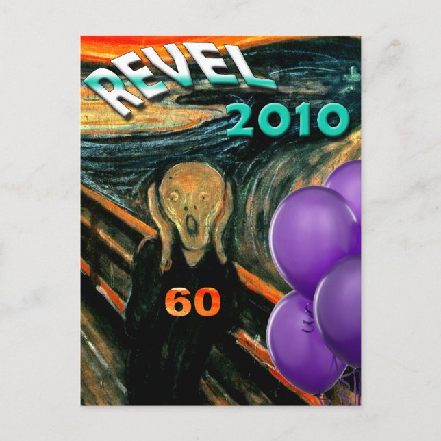 Funny 60:e födelsedagen vykort (Framsida)