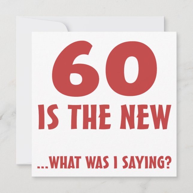 Funny 60:e födelsedagsgåva kort (Framsida)