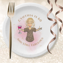 Funny 60:e Tecknaden Rosa 60 och Fabulous