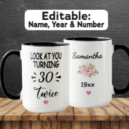 Funny 60th Birthday – Custom Name & Birth Year Mugg