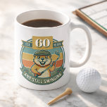 Funny 60th Birthday Kaffemugg<br><div class="desc">Celebrate turning 60 with a laugh every morning! This funny 60th birthday mug features a goofy “Still Swinging After All These Years” design with 60 proudly displayed. Perfect for golfers who know that age is just a number—especially when the swing is still going strong. A hilarious 60th birthday gift for...</div>
