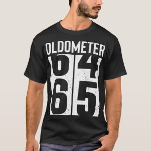 Funny 65 år gammal 65e födelsedag Odometer Oldom T Shirt