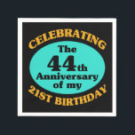 Funny 65e Birthday Gag Gift Pappersservett<br><div class="desc">En roligt-födelsedagspresent för manar och kvinnor firar en milstolpe-ålder. Användor födelsedag humor för att fira en årsdag för en yngre ålder. En underbar daglig gåva till vem som helst!</div>
