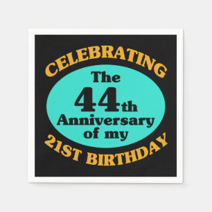 Funny 65e Birthday Gag Gift Pappersservett