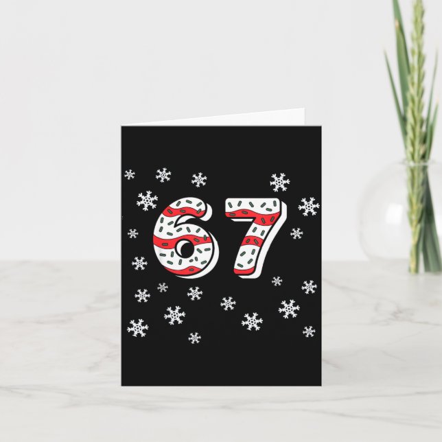 Funny 67 Christmas Cakes 67 Funny Kid 67 Christmas Kort (Framsida)