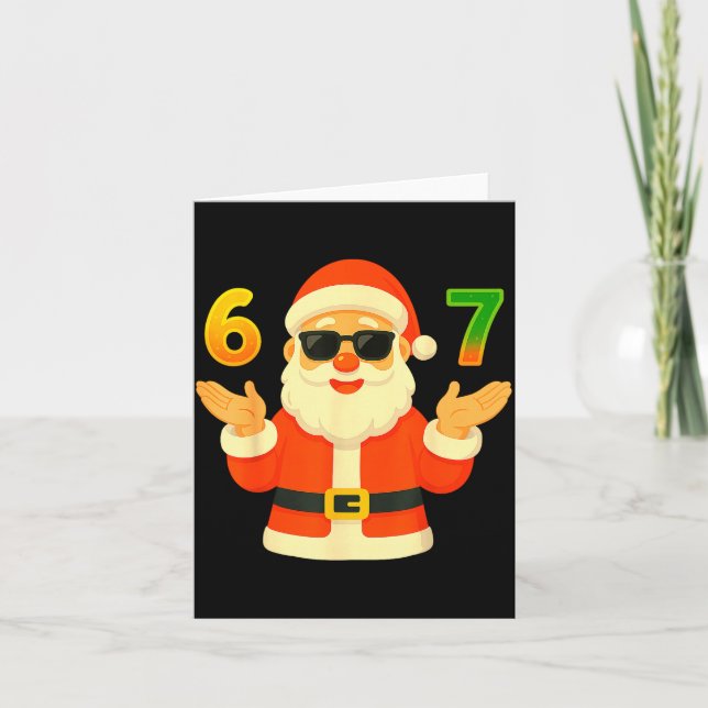 Funny 67 Christmas Design For Jolly Meme Fans  Kort (Framsida)