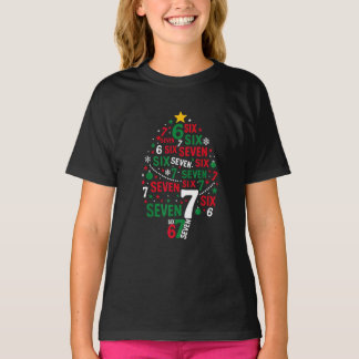 Funny 67 Christmas Tree Six Seven Xmas Gifts T Shirt