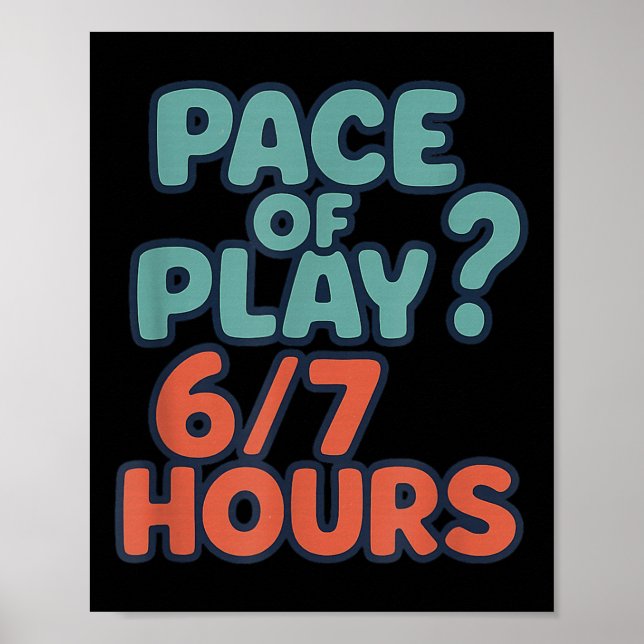 Funny 67 Golf Sayings 67 Six Seven 6 7 Meme Custom Poster (Framsidan)