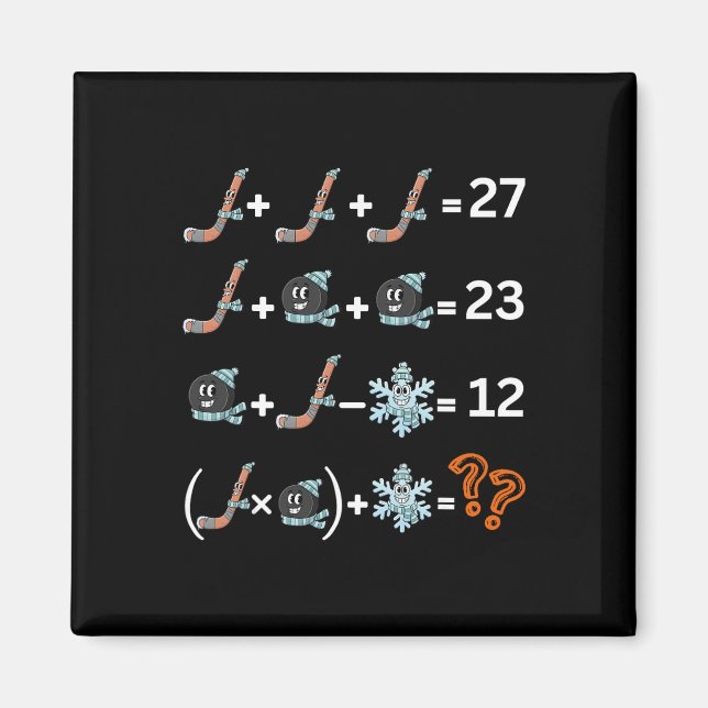 Funny 67 Hockey Drip Meme Number Math Teacher  Magnet (Framsidan)