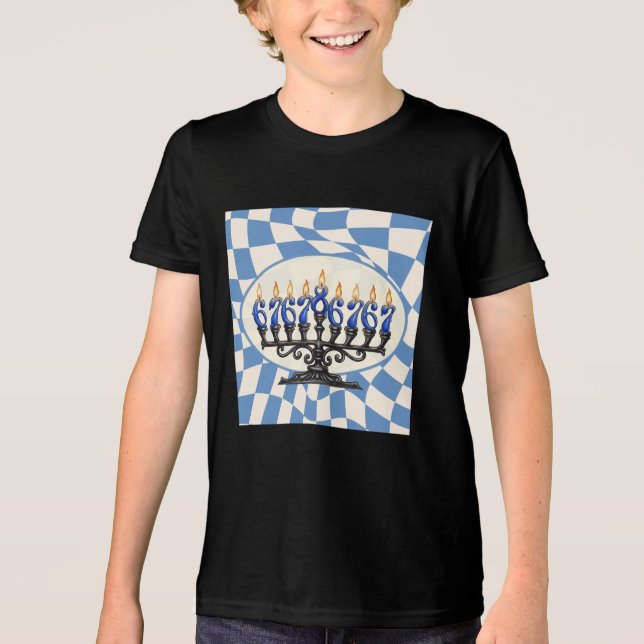 Funny 67 Joke Hanukkah Unisex Shirt T Shirt (Framsida)