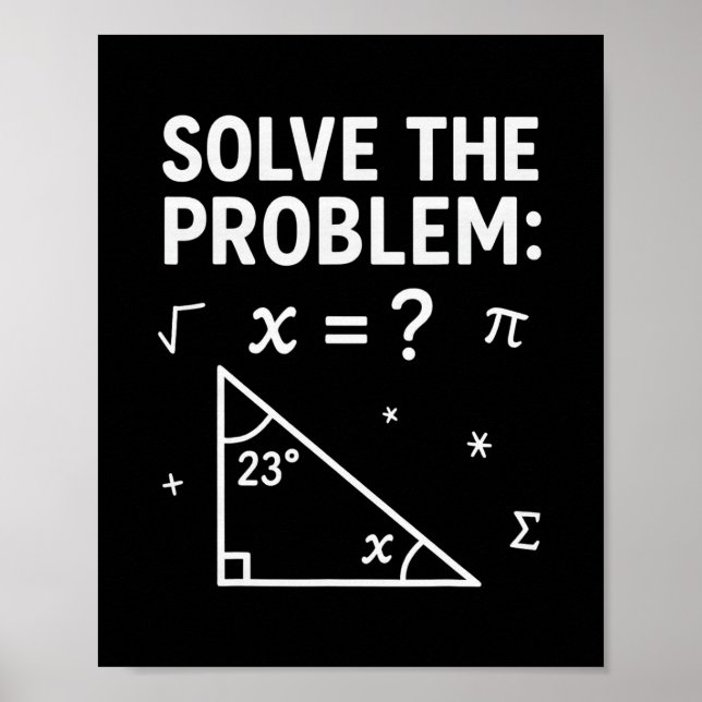 Funny 67 Math Meme Solve The Problem Teacher For S Poster (Framsidan)