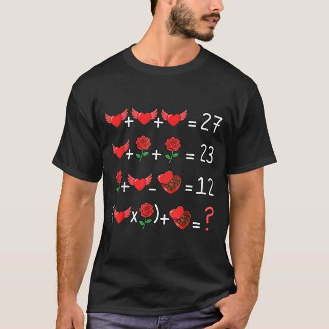 Funny 67 Math Teacher Valentine Math Teacher Women T Shirt (Framsida)