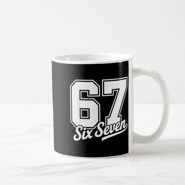 Funny 67 Meme 6 7  Kaffemugg (Höger)