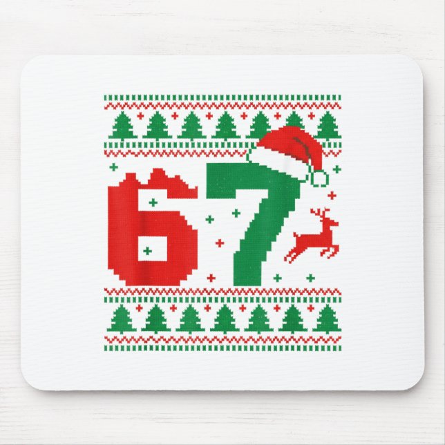 Funny 67 Meme 6 7 Ugly Sweater Christmas Kids Men  Musmatta (Framsidan)