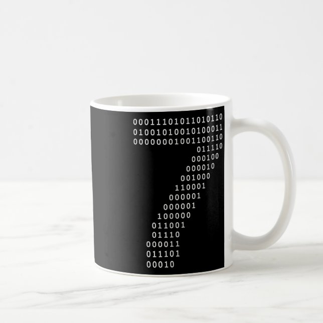 Funny 67 Meme Binary Code Tech Geek Digital Six Se Kaffemugg (Höger)
