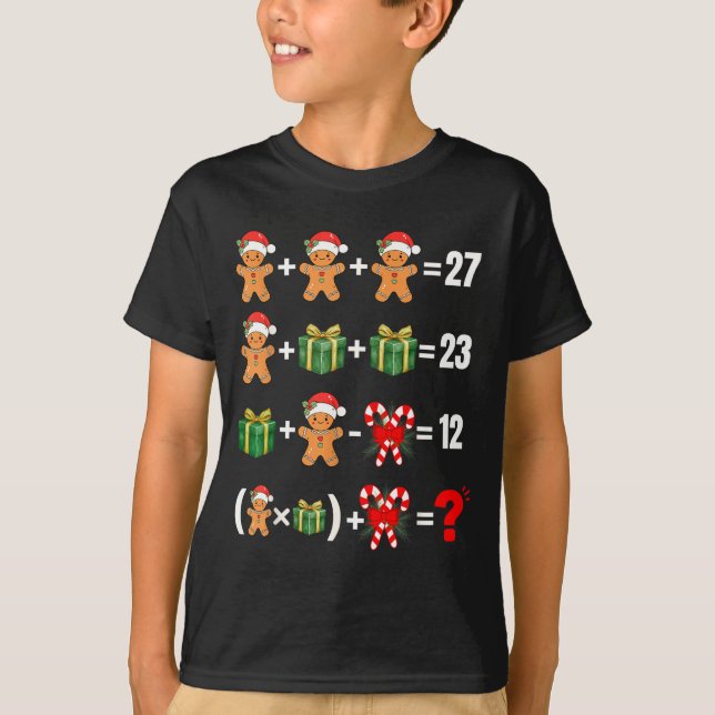 Funny 67 Meme Candy Merry Santa Math Teacher Chris T Shirt (Framsida)