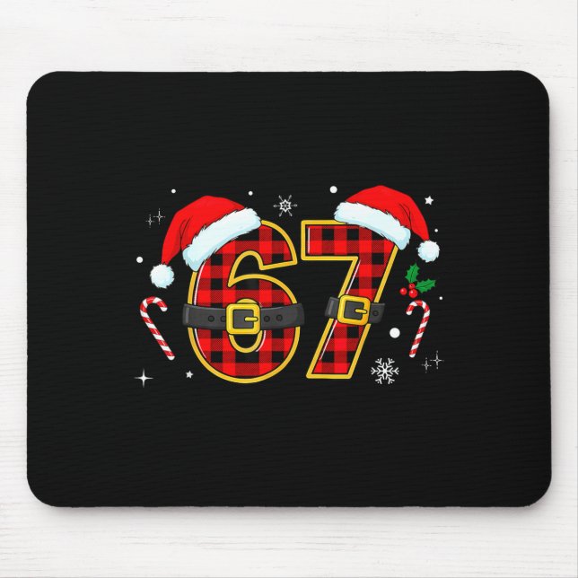 Funny 67 Meme Chrismtas Xmas Pajama Men Women Kids Musmatta (Framsidan)