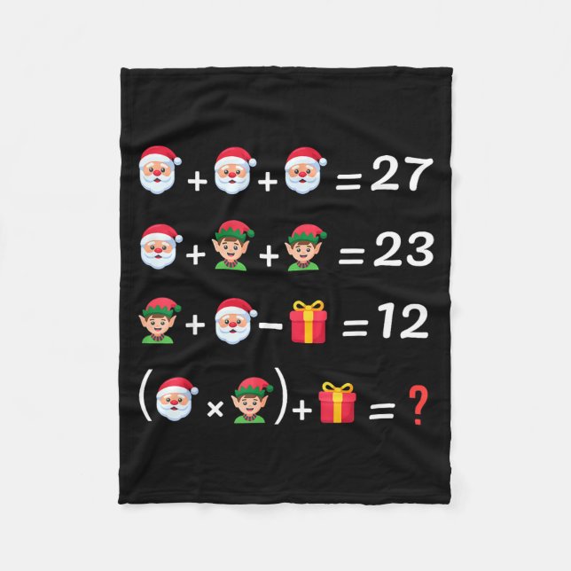 Funny 67 Meme Christmas Math Teacher Santa Six Sev Fleecefilt (Framsidan)