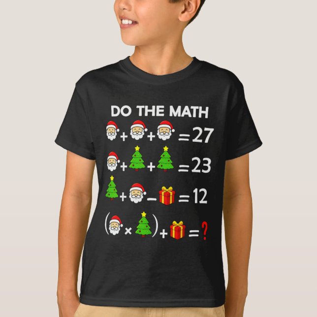 Funny 67 Meme Christmas Math Teacher Santa Six Sev T Shirt (Framsida)