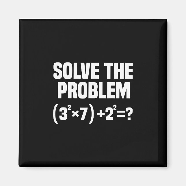 Funny 67 Meme Math Six Seven Teacher Brainrot Joke Magnet (Framsidan)