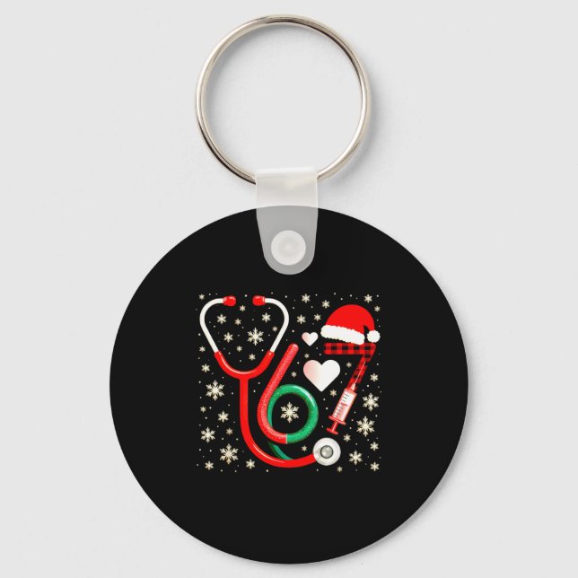 Funny 67 Meme Nurse Six Seven Nursing Festive Chri Nyckelring (Framsida)