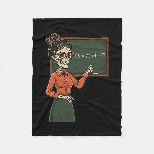 Funny 67 Meme Pemdas Elementary Math Teacher Brain Fleecefilt (Framsidan)