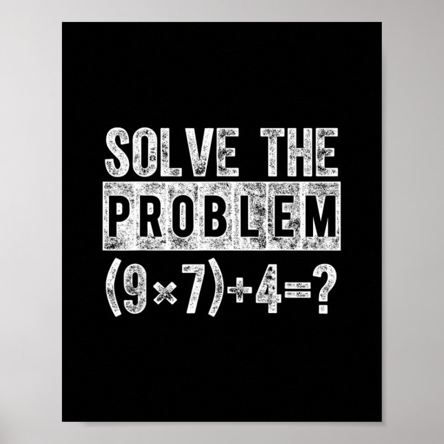 Funny 67 Meme Pemdas Elementary Math Teacher Brain Poster (Framsidan)