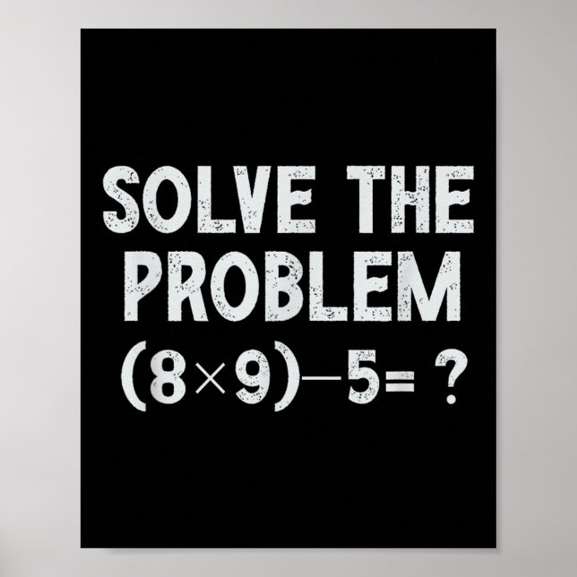 Funny 67 Meme Pemdas Elementary Math Teacher Brain Poster (Framsidan)