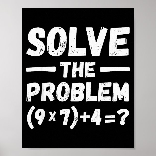 Funny 67 Meme Pemdas Elementary Math Teacher Humor Poster (Framsidan)