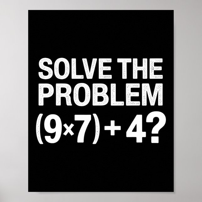 Funny 67 Meme Pemdas Math Teacher Brainrot Element Poster (Framsidan)