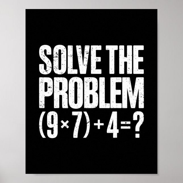 Funny 67 Meme Pemdas Math Teacher Brainrot Element Poster (Framsidan)