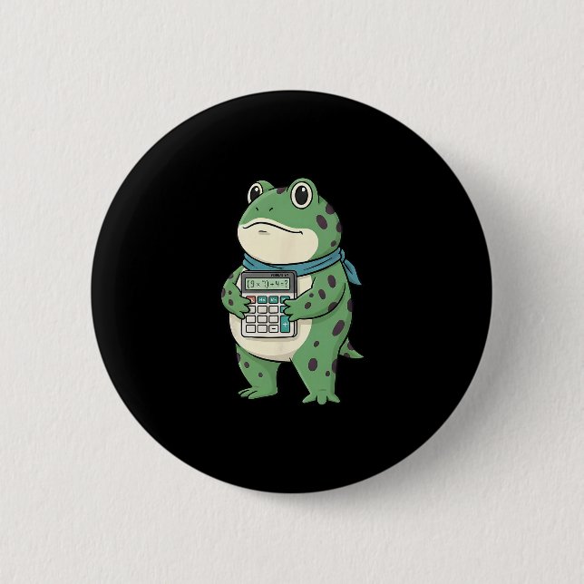 Funny 67 Meme Pemdas Math Teacher Six Seven Frog  Knapp (Framsida)