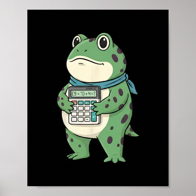 Funny 67 Meme Pemdas Math Teacher Six Seven Frog  Poster (Framsidan)
