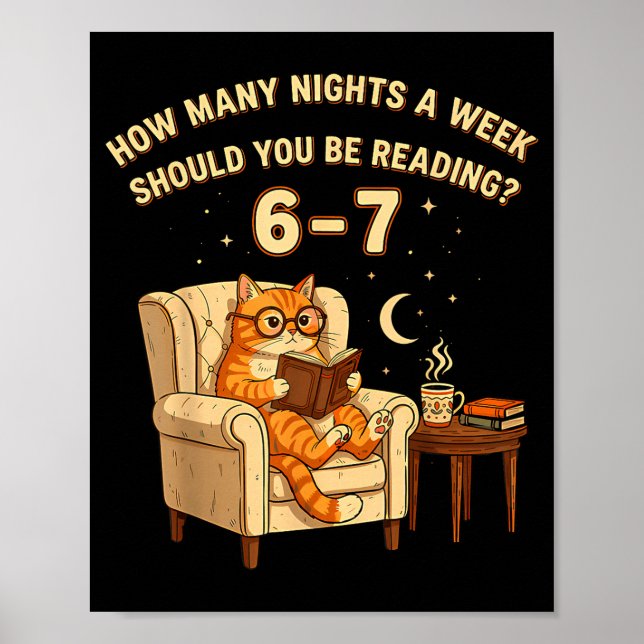 Funny 67 Meme Reading School Librarian Teacher Bra Poster (Framsidan)
