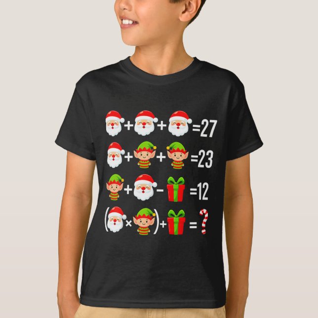 Funny 67 Meme Santa Math Teacher Christmas Six Sev T Shirt (Framsida)