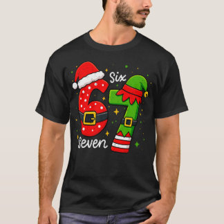 Funny 67 Meme Six Seven Christmas Xmas Holiday Kid T Shirt