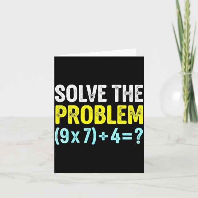 Funny 67 Meme Six Seven Math Teacher Brain-rot Jok Kort (Framsida)