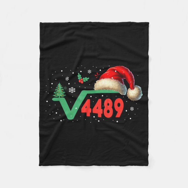 Funny 67 Meme Square Root 4489 Slang Math Teacher  Fleecefilt (Framsidan)