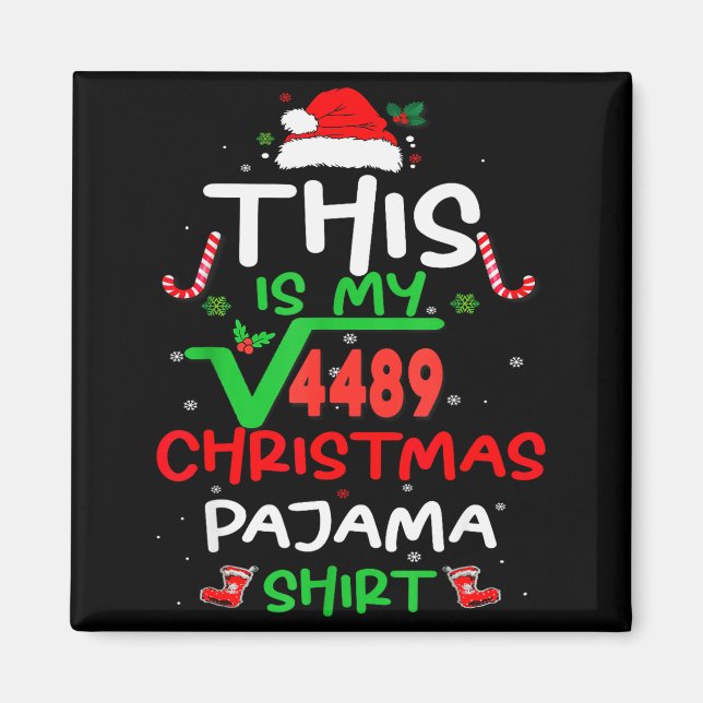 Funny 67 Meme Square Root 4489 Slang Math Teacher  Magnet (Framsidan)