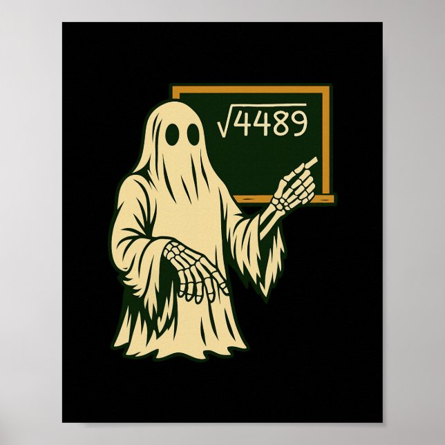 Funny 67 Meme Square Root 4489 Slang Math Teacher  Poster (Framsidan)