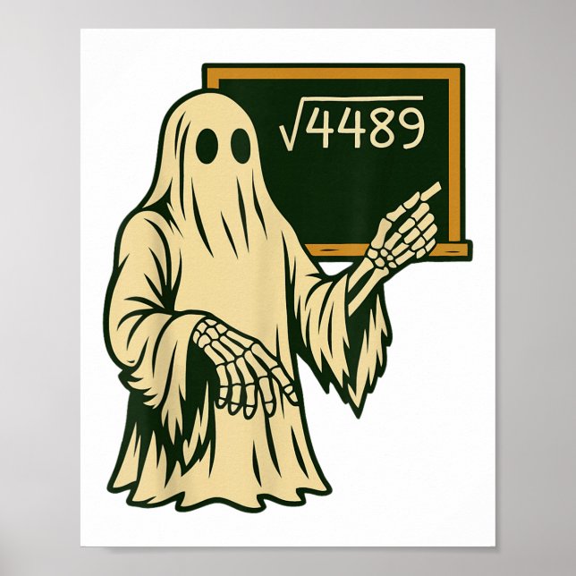 Funny 67 Meme Square Root 4489 Slang Math Teacher  Poster (Framsidan)