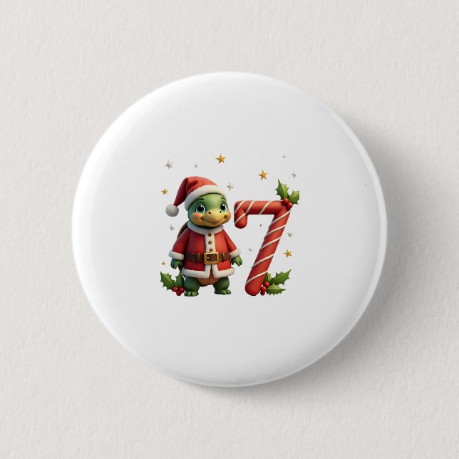 Funny 67 Meme Turtle Christmas PJm Men Women Famil Knapp (Framsida)