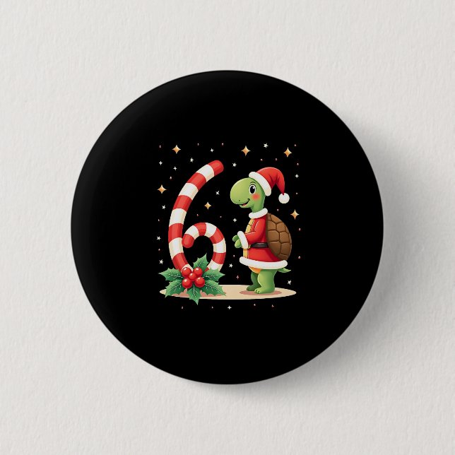Funny 67 Meme Turtle Christmas PJm Men Women Famil Knapp (Framsida)