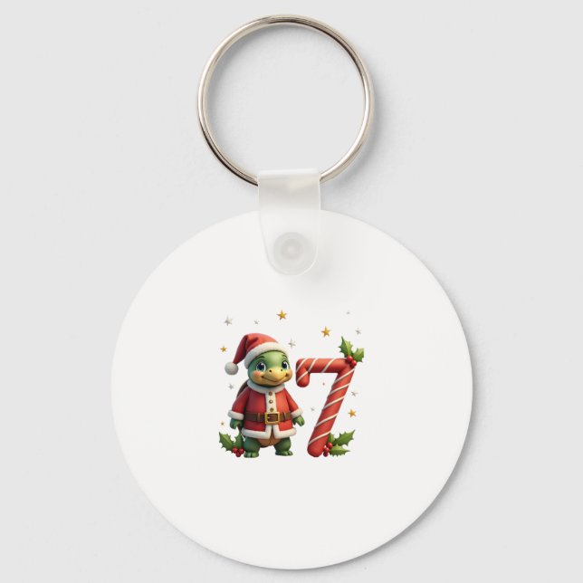 Funny 67 Meme Turtle Christmas PJm Men Women Famil Nyckelring (Framsida)