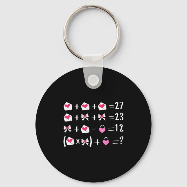 Funny 67 Meme Valentine Math Teacher Bow Six Seven Nyckelring (Framsida)